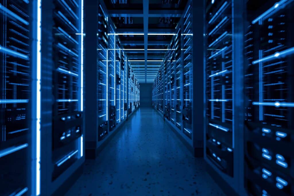 server room for cloud hosting