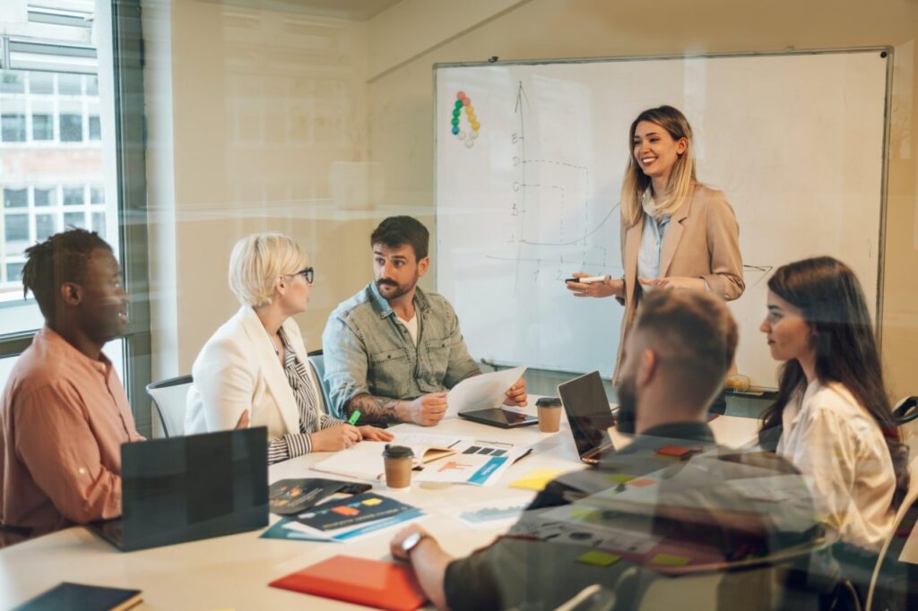 business team in a meeting